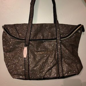 NWT Victoria’s Secret glitter tote bag ✨